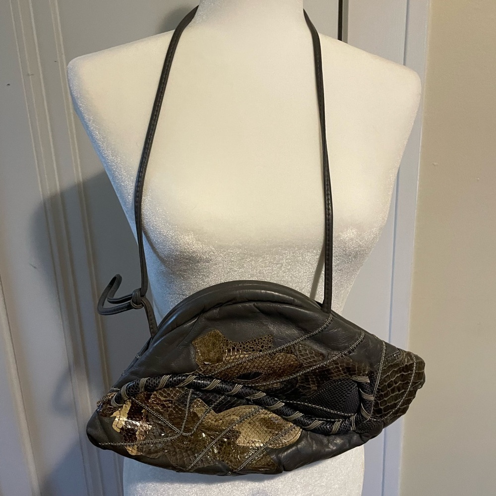 VINTAGE Snakeskin Pattern Women's Bag